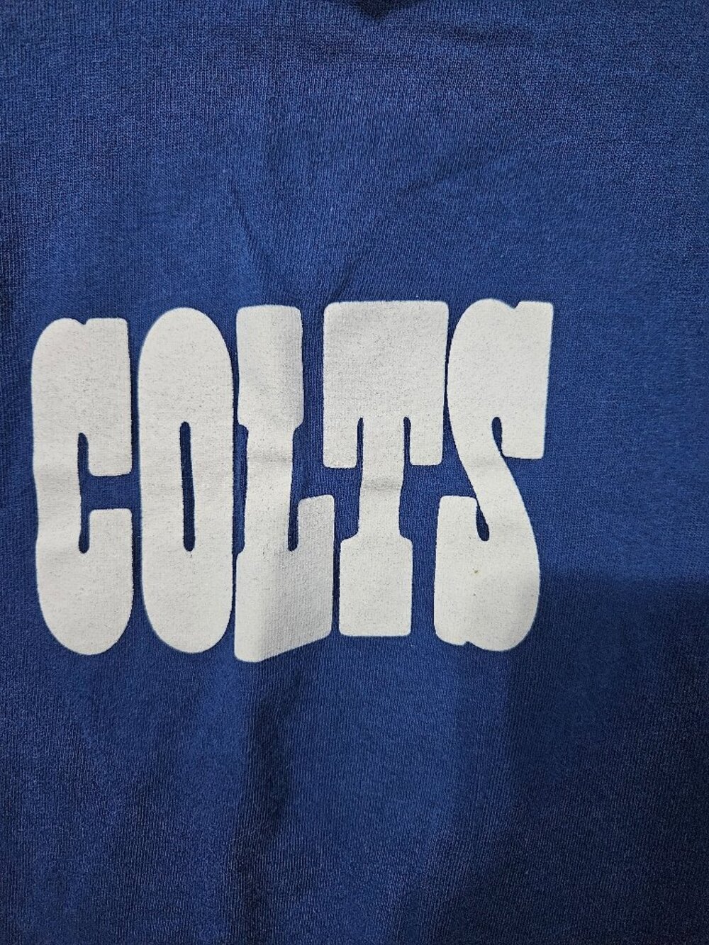 Reebok Colts NFL Vintage Long Sleeve Tee Kids XL (18/20) Blue Graphic